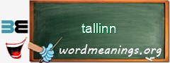 WordMeaning blackboard for tallinn